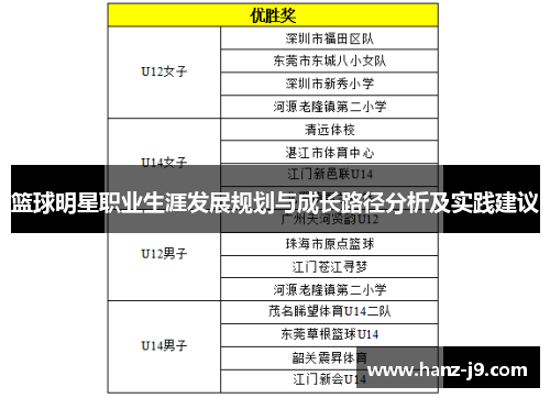 篮球明星职业生涯发展规划与成长路径分析及实践建议 篮球明星职业生涯发展规划与成长路径分析及实践建议