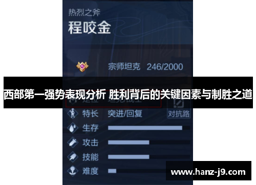 西部第一强势表现分析 胜利背后的关键因素与制胜之道