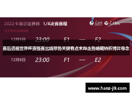 赛后透视世界杯资格赛出线形势关键看点末段走势暗藏转折博弈悬念